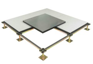 Calcium sulphate raised access floor panels