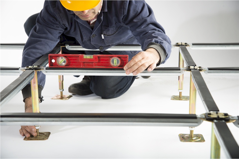 Raised access flooring system installation