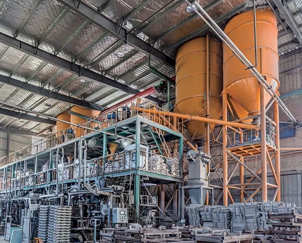 Raised access floor manufacturing process