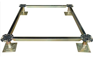 Bolted-stringer raised floor understructure