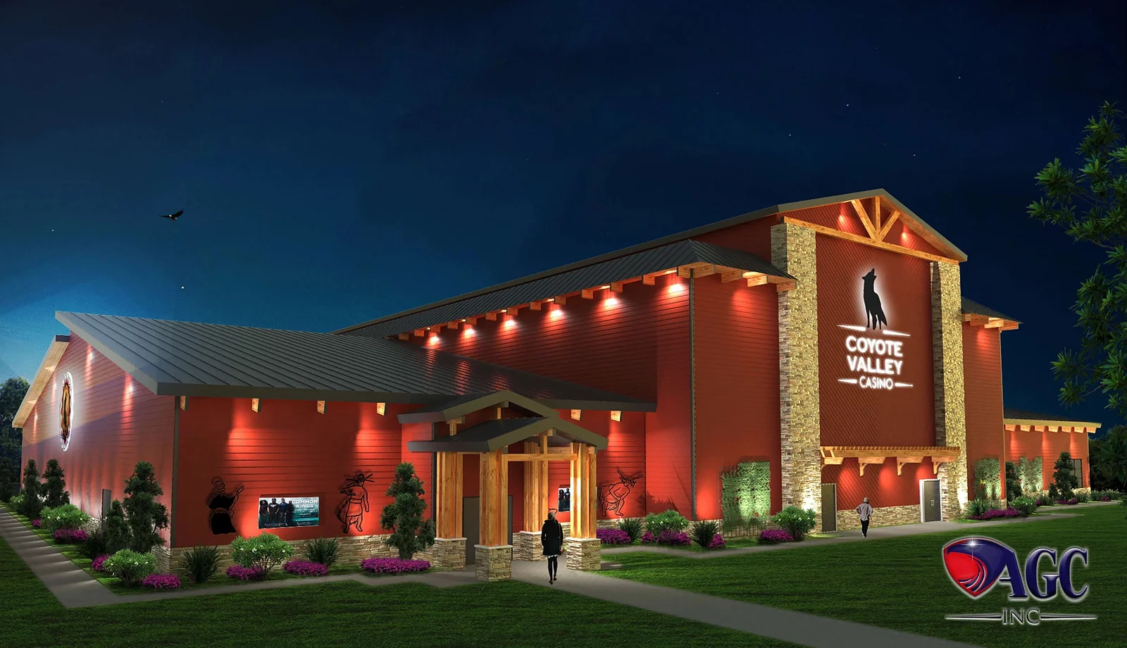 Architectural rendering of Coyote Valley Casino in Redwood Valley, California